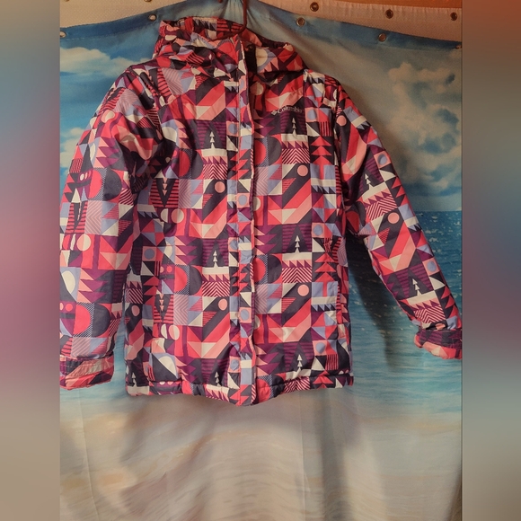Columbia Girls‎ Pink Winter Jacket With Hood Size Large 14/16 - Picture 1 of 4